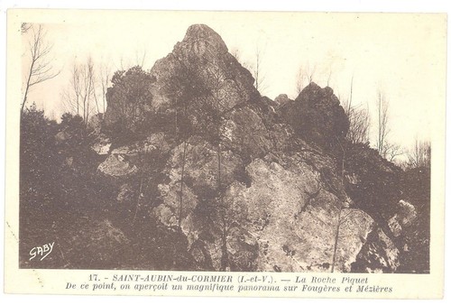 Cpa saint aubin du - cpa, 35