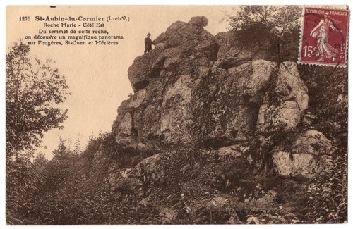 Cpa saint aubin - 35, du