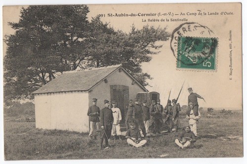 Cpa saint aubin cormier - saint,