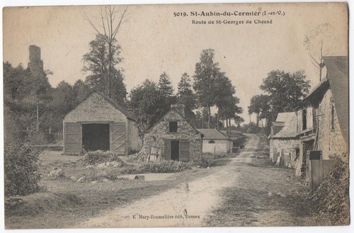 Cpa saint aubin du - 35,