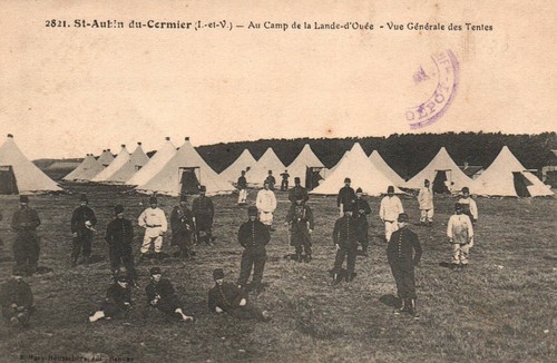 Cpa saint aubin du - 35,